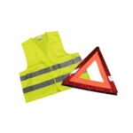 Pack de sécurité triangle d'urgence + gilet jaune – Image 3