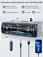 Poste Radio Mp3 USB AUX BT – Image 2
