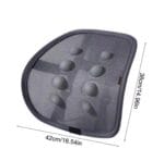 Support lombaire avec maille respirant Noir/Gris – Image 6