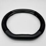 Couvre volant cuir perforé + carbon Peugeot