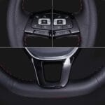 Couvre volant cuir perforé + carbon Peugeot – Image 4