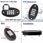 Kit éclairage Passage roue 4x4 LED RGB 6Pcs – Image 4