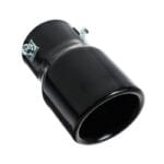 Embout d'échappement en acier inoxydable Noir/Chromé – Image 2