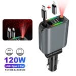 Chargeur Fast Type C + IOS et Eclairage ciel etoilé 120W – Image 3