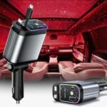 Chargeur Fast Type C + IOS et Eclairage ciel etoilé 120W