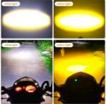 Led antibrouillard pour moto blanc et jaune – Image 4