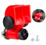 Klaxon d'air de voiture 12V 115dB rouge Compact double ton