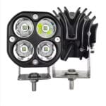 2pcs Loupe antibrouillard lumière jaune/blanc 6500K 10-30V – Image 5