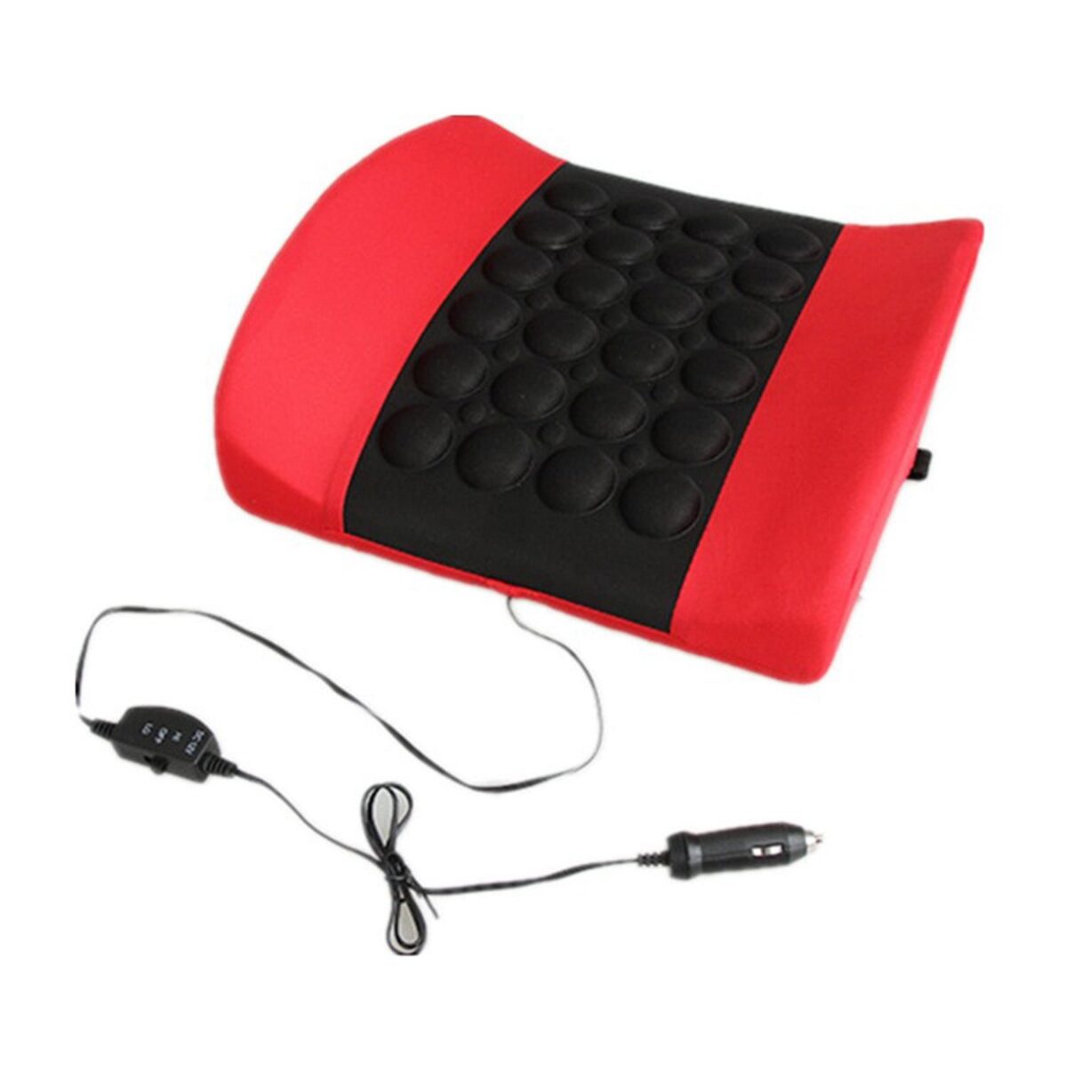 Coussin de massage lombaire électrique 12 V pour voiture – Image 2