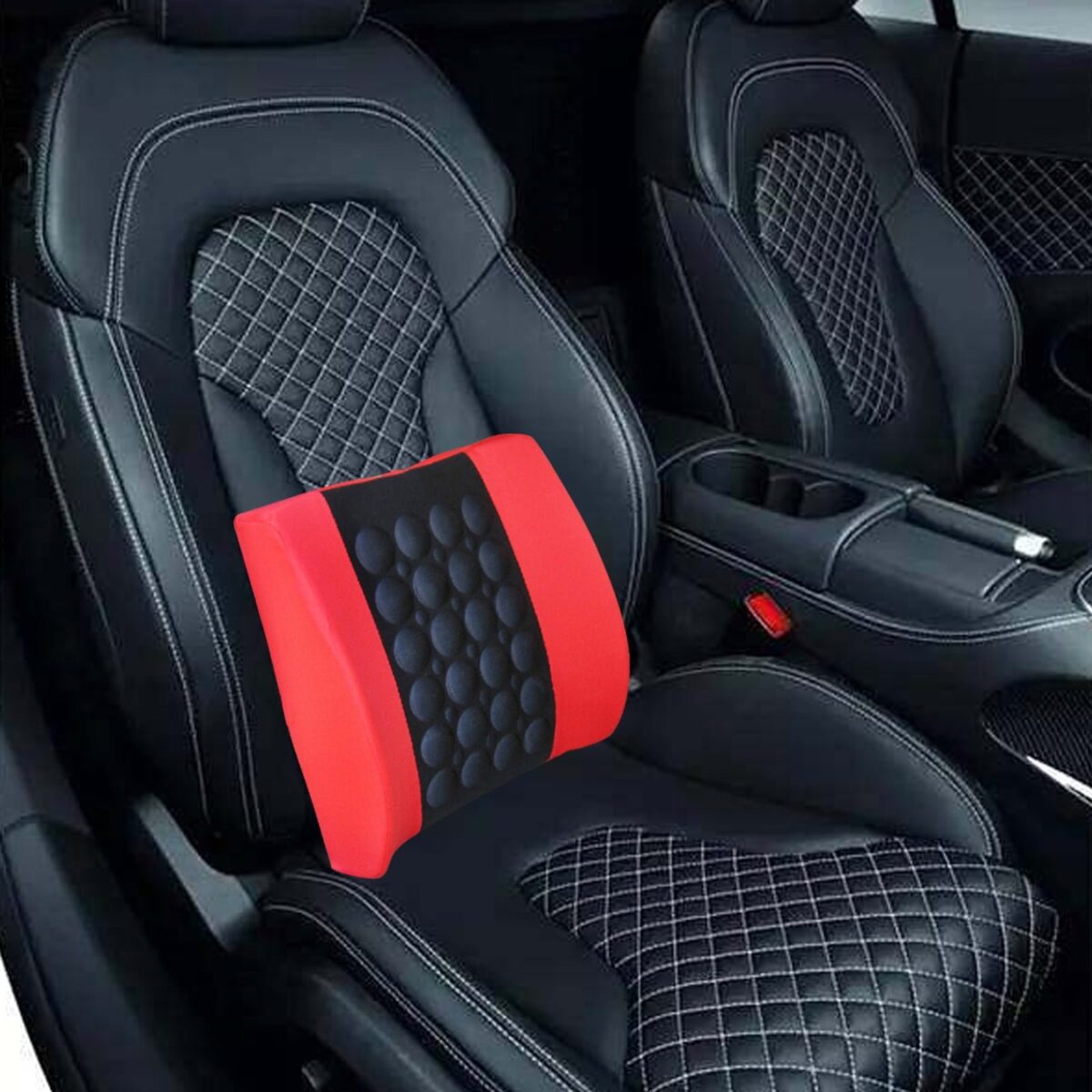 Coussin de massage lombaire électrique 12 V pour voiture – Image 4