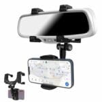 Support smartphone réglable pour rétroviseur de voiture 360 degrés – Image 2