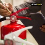 Extincteur Multi-Purpose poudre chimique avec support en plastique 2KG – Image 4