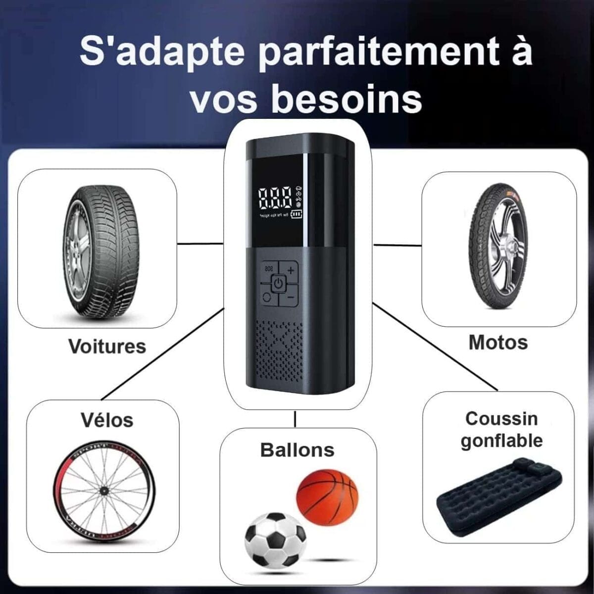 Compresseur d'Air Portable Rechargeable – Image 3
