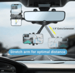 Support de téléphone de voiture rotatif et rétractable – Image 4