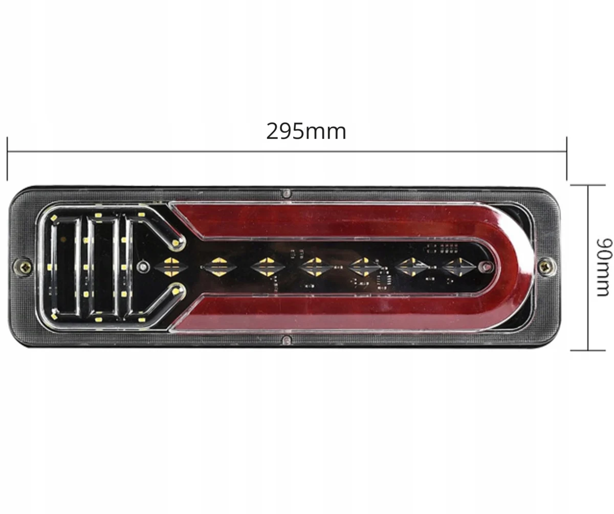 Feux Arrière LED pour Camion 2pcs 12V-24V – Clignotant Dynamique, Stop & Veilleuse – Image 3